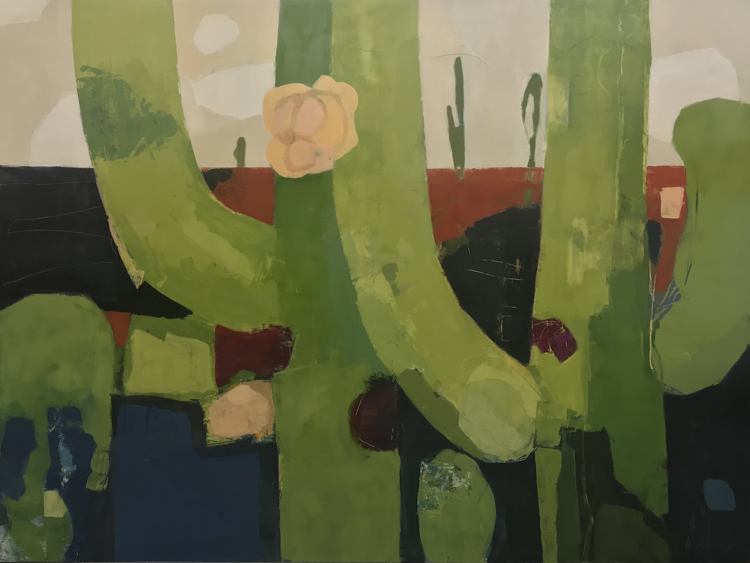 Saguaro 36" x 48",' oil