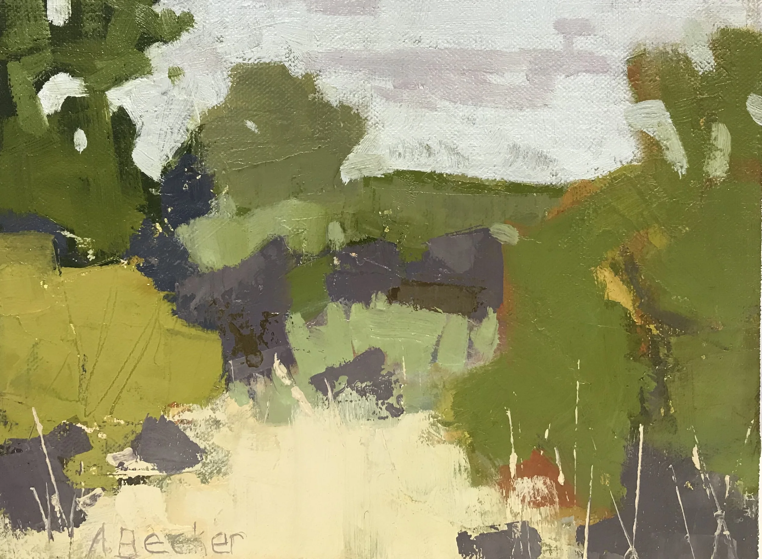 Olympus Hills Park 8”x10” oil