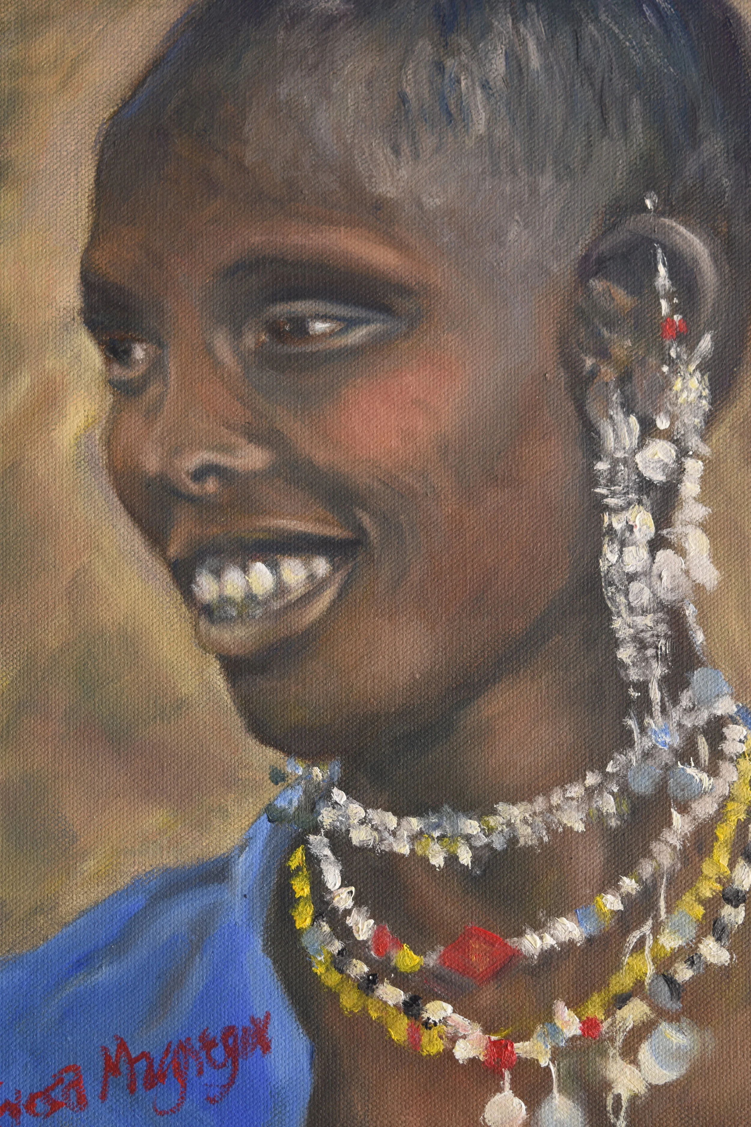 Maasai Woman in beaded ornaments