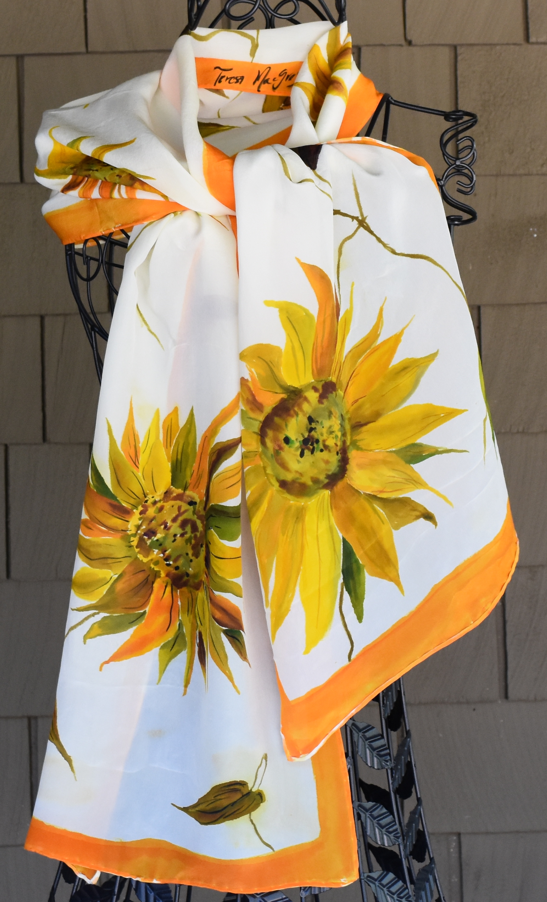 Sun Flowers on white