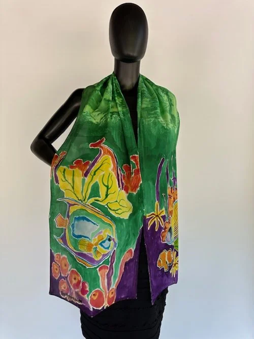 Fish encounter scarf