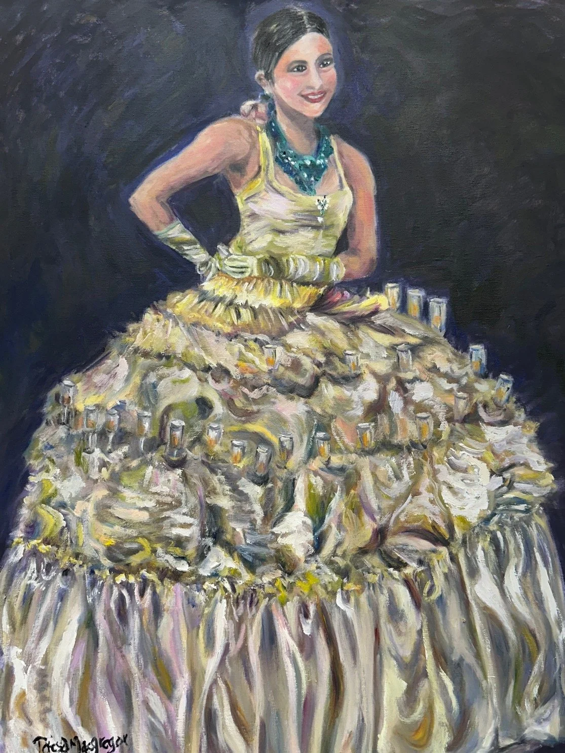 Lady with Champagne