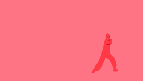 “Mask Man” in looping .gif format. Intended presentation