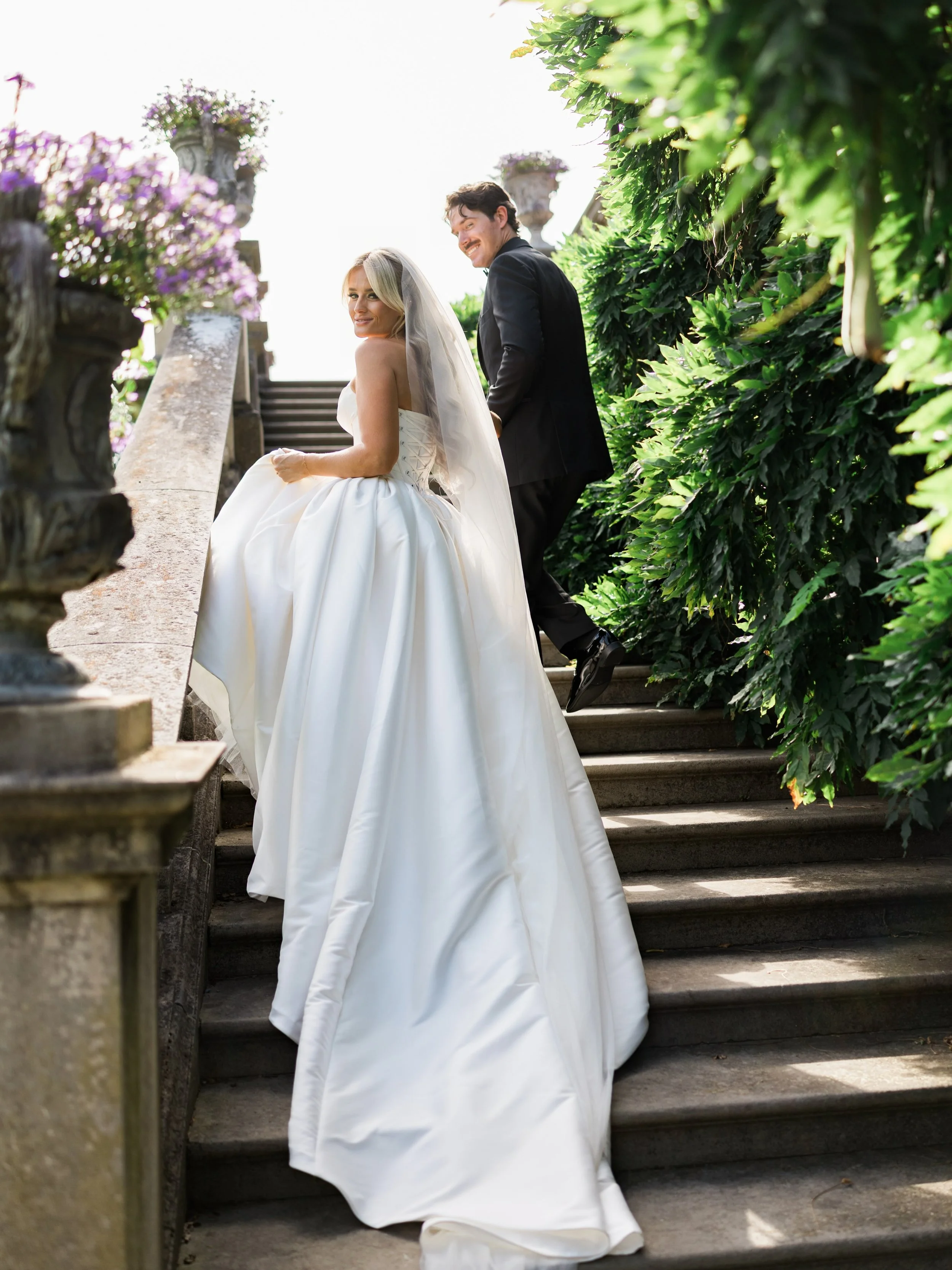 Some weddings just have it.  This is one of them&hellip;
Kelli &amp; Patrick made this shoot feel like a movie from the garden steps to the vintage getaway car. 

This is what we love most about a wedding day &mdash; creating photographs that feel ju