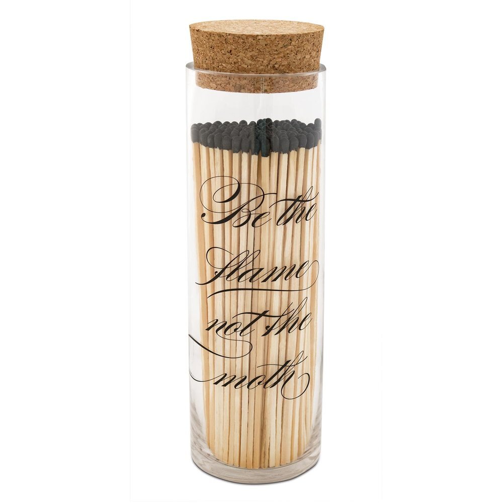 Calligraphy Fireplace Match Bottle