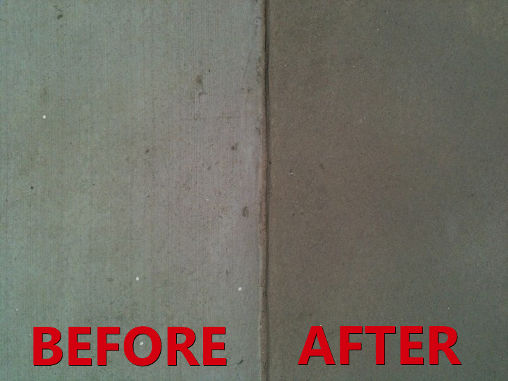 light finish concrete sandblasting