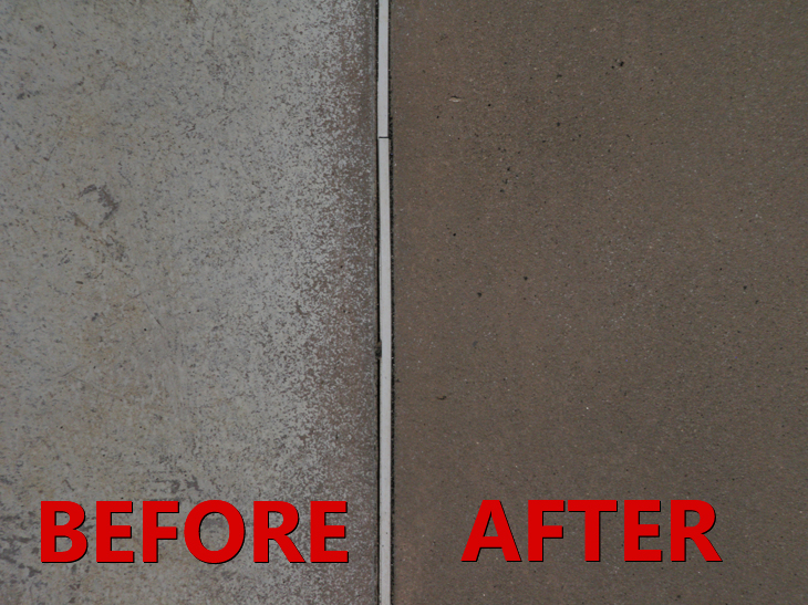 light sandblast concrete finish