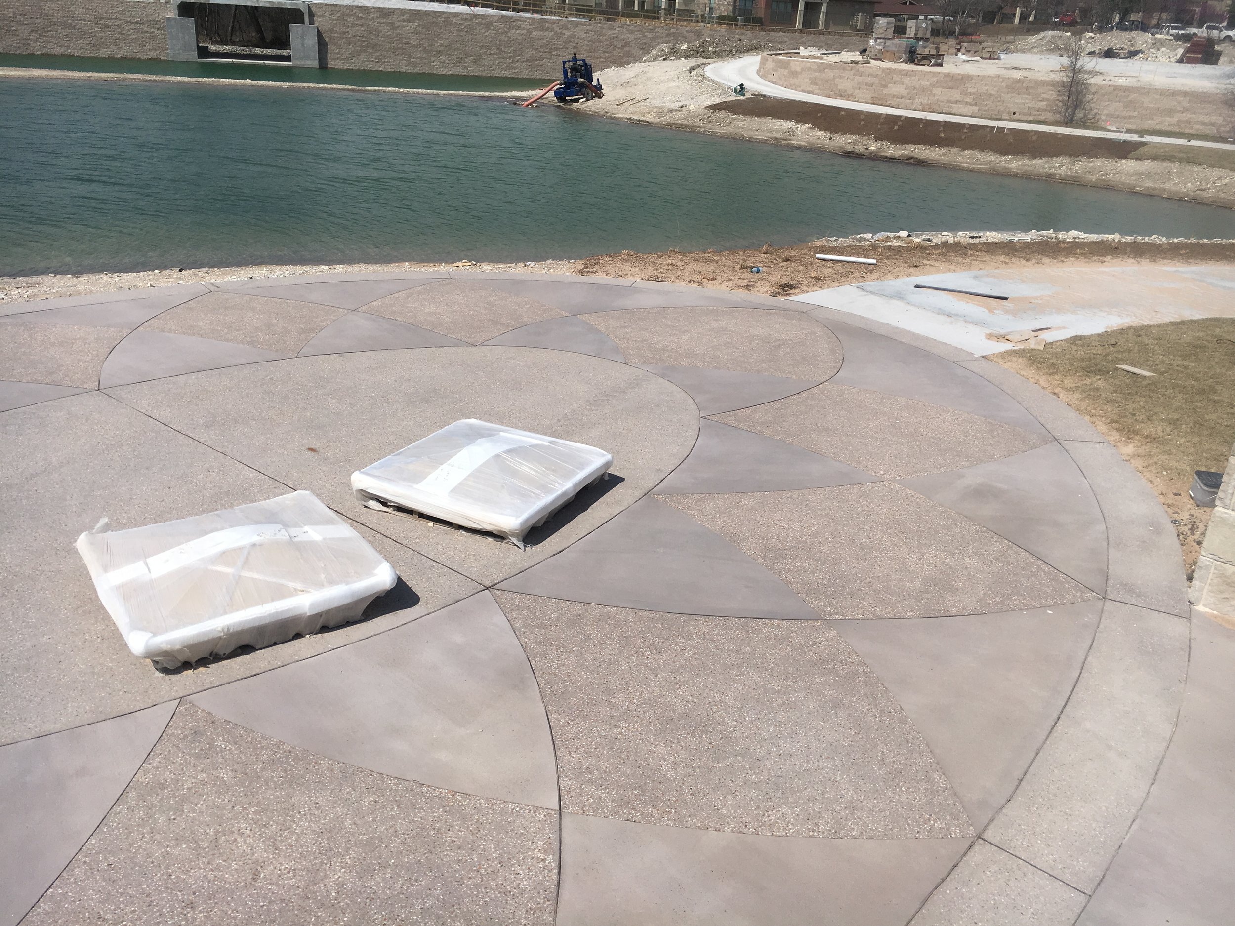 decorative concrete sandblasting