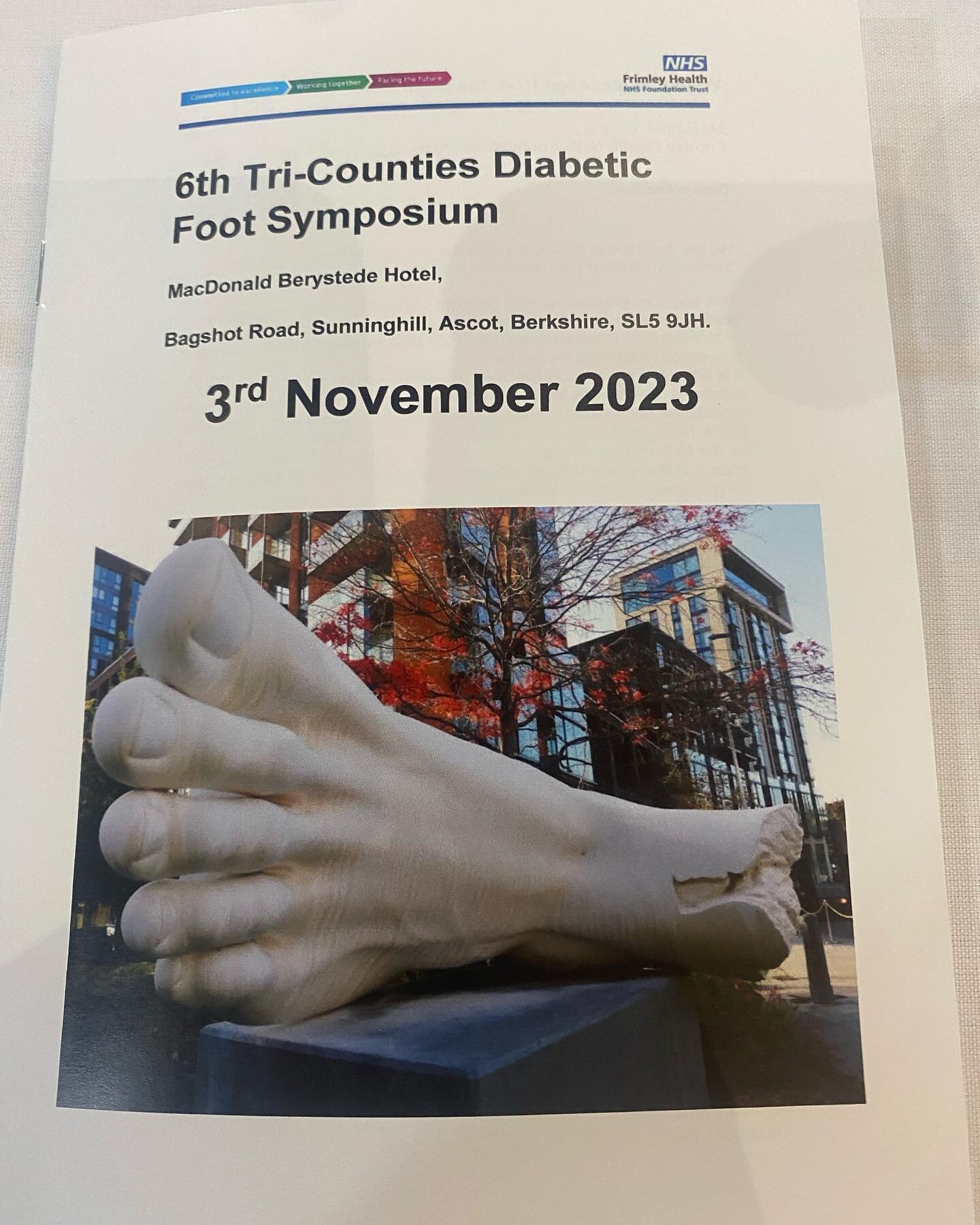 6th Tri-counties diabetic foot symposium- privileged to be asked to present at the event- great day