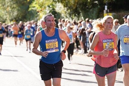 SPOT THE DIFFERENCE! 

Last weekend Mr Cichero ran the Bath Half Marathon with his family cheering him on! Very respectable time of 2 hours and 1 minute. 

Swipe to see a photo of him at the Gold Coast World Cup Triathlon in 1992! 🏃🏽