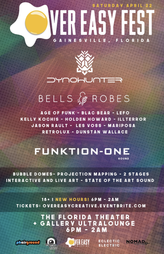 Over Easy Fest Gainesville - Earth day Live Painting + Vending