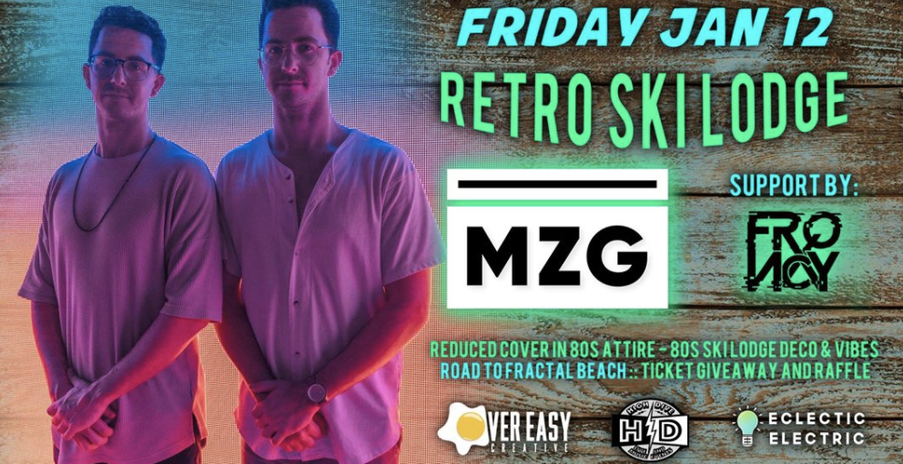 OE Retro Ski Lodge with MZG + FRQ NCY Live Painting