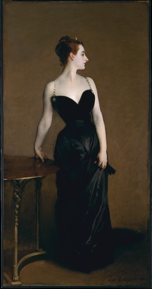 John Signer Sargent, Madame X , 1882-84, oil on canvas, 82 1/8 x 43 1/4 in, Metropolitan Museum of Art