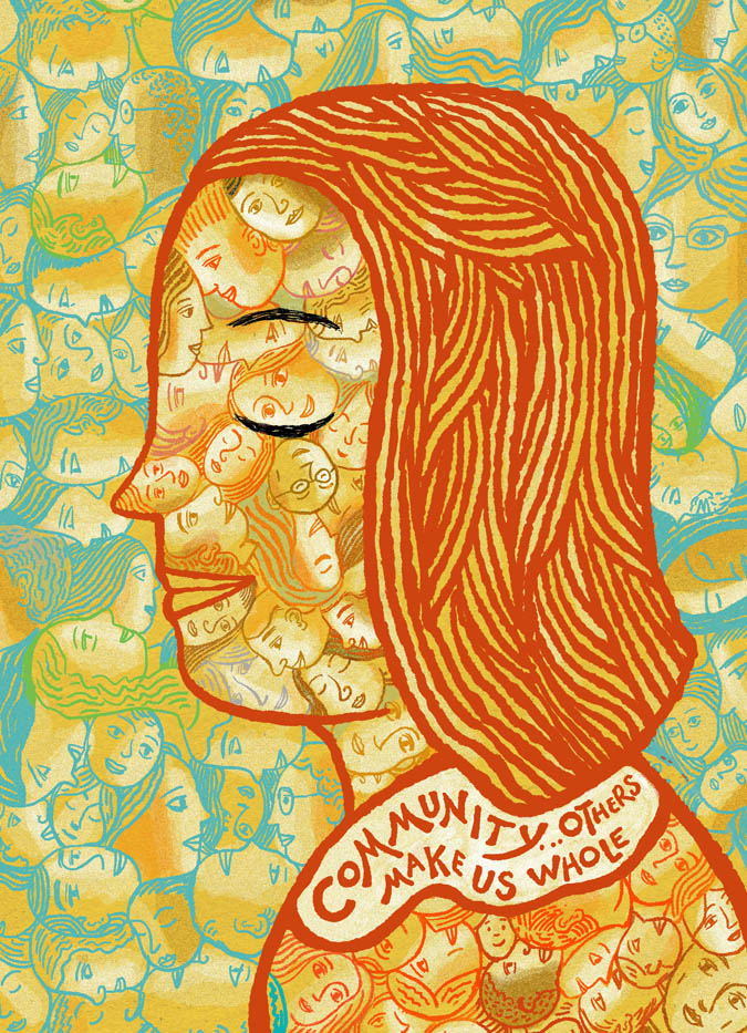 This was a back Cover for Live Happy Magazine, a new venture that you'll find in Whole Foods and like stores. I subscribed. We do enough death and disaster.