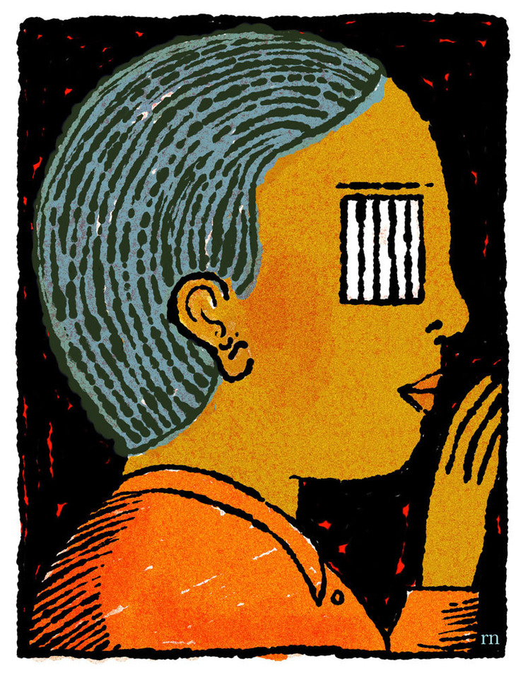 Chicago Tribune, David Syrek, AD. Solitary confinement for kids... Anyone remember Bascove? Reminds me of her. Did a million fat line bookcovers in the 70's...