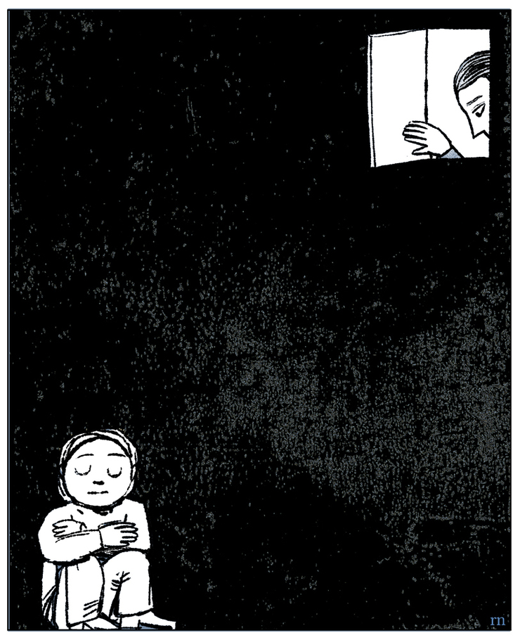 Sketch for Solitary that we didn't use..