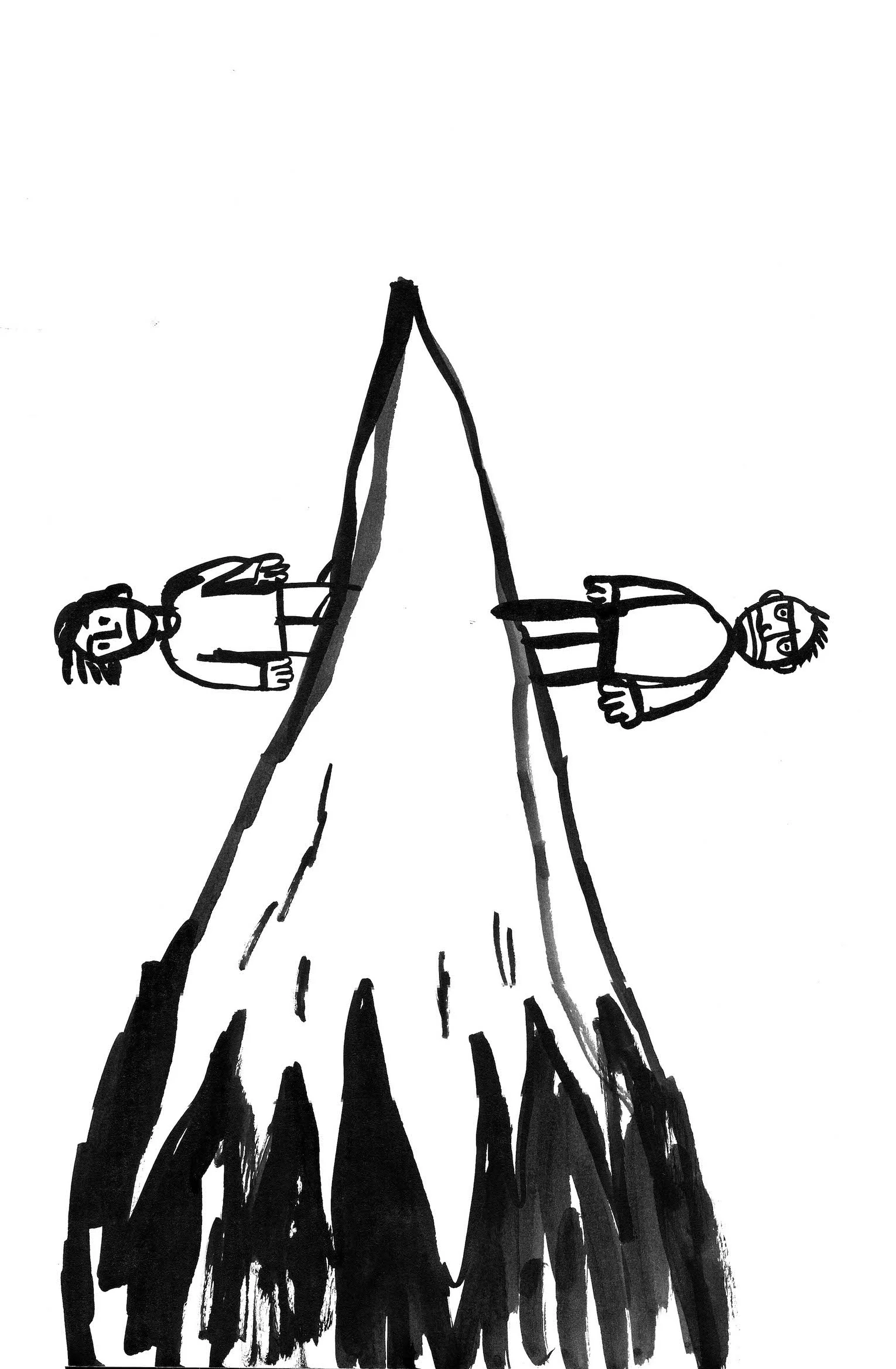 Sketches for Sideways- I did about 50, and they used them throughout the campaign. Never went to "finishes" at all.