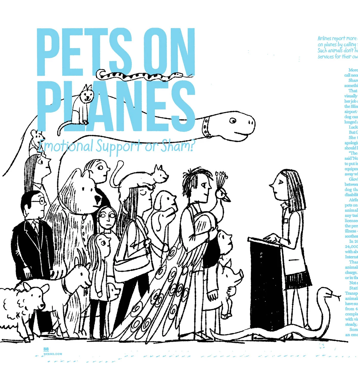 Therapy Pets onna plane: Web MD.