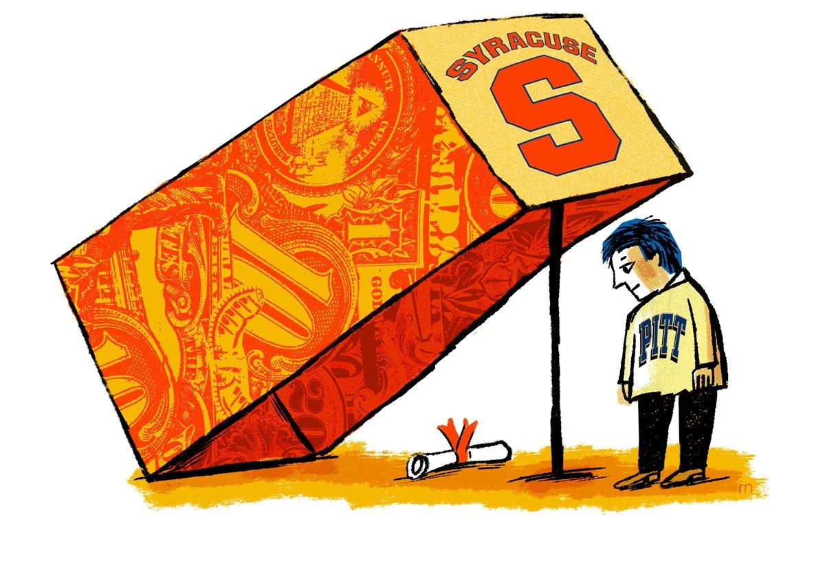 Syracuse is offering kids big money to switch from their first choice schools. NYTimes