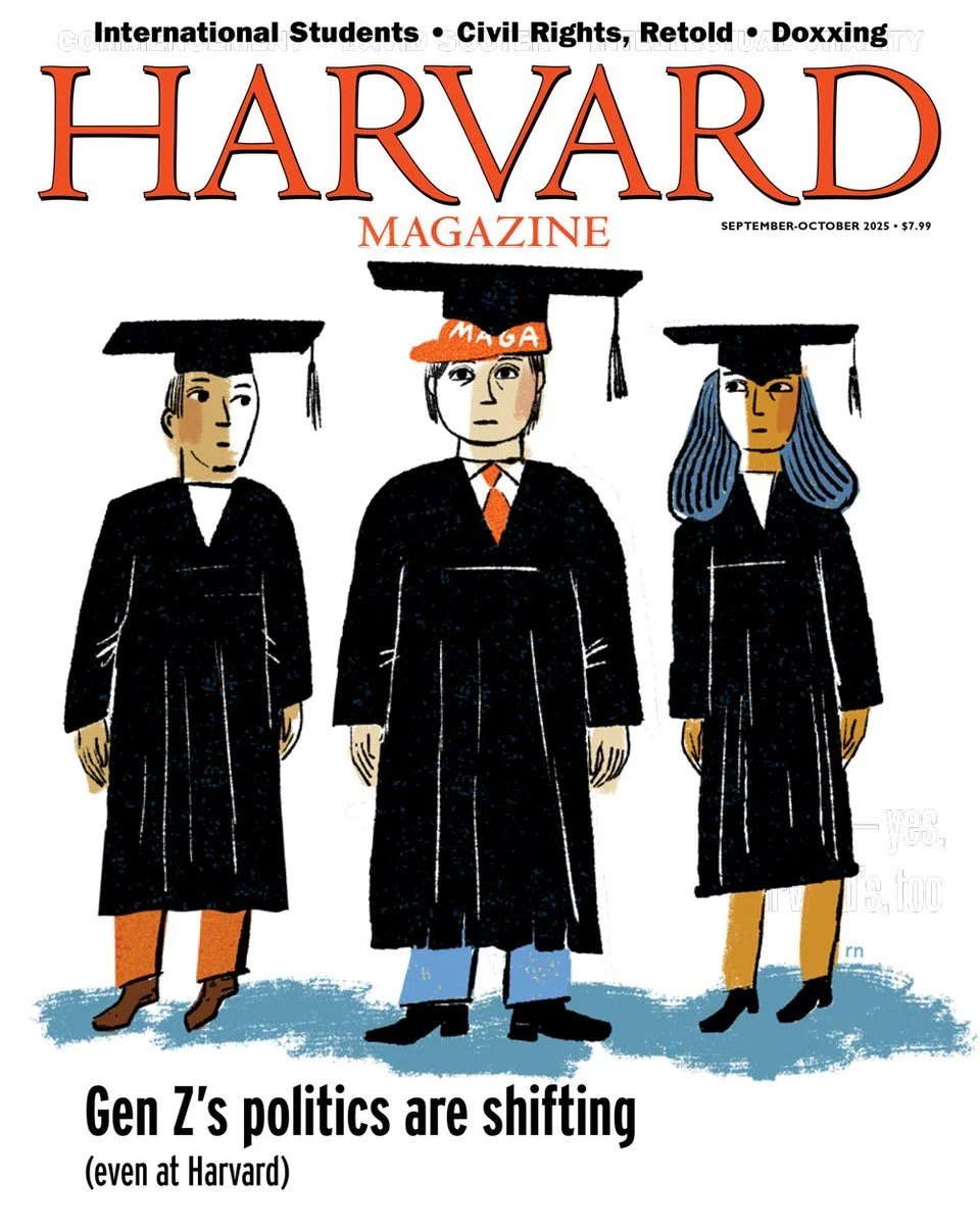  After much editorial brainstorming, given the political situation, the editors used this spot from the inside series of drawings I did. I polished it up a bit, added more detail, and here we go, final cover. 