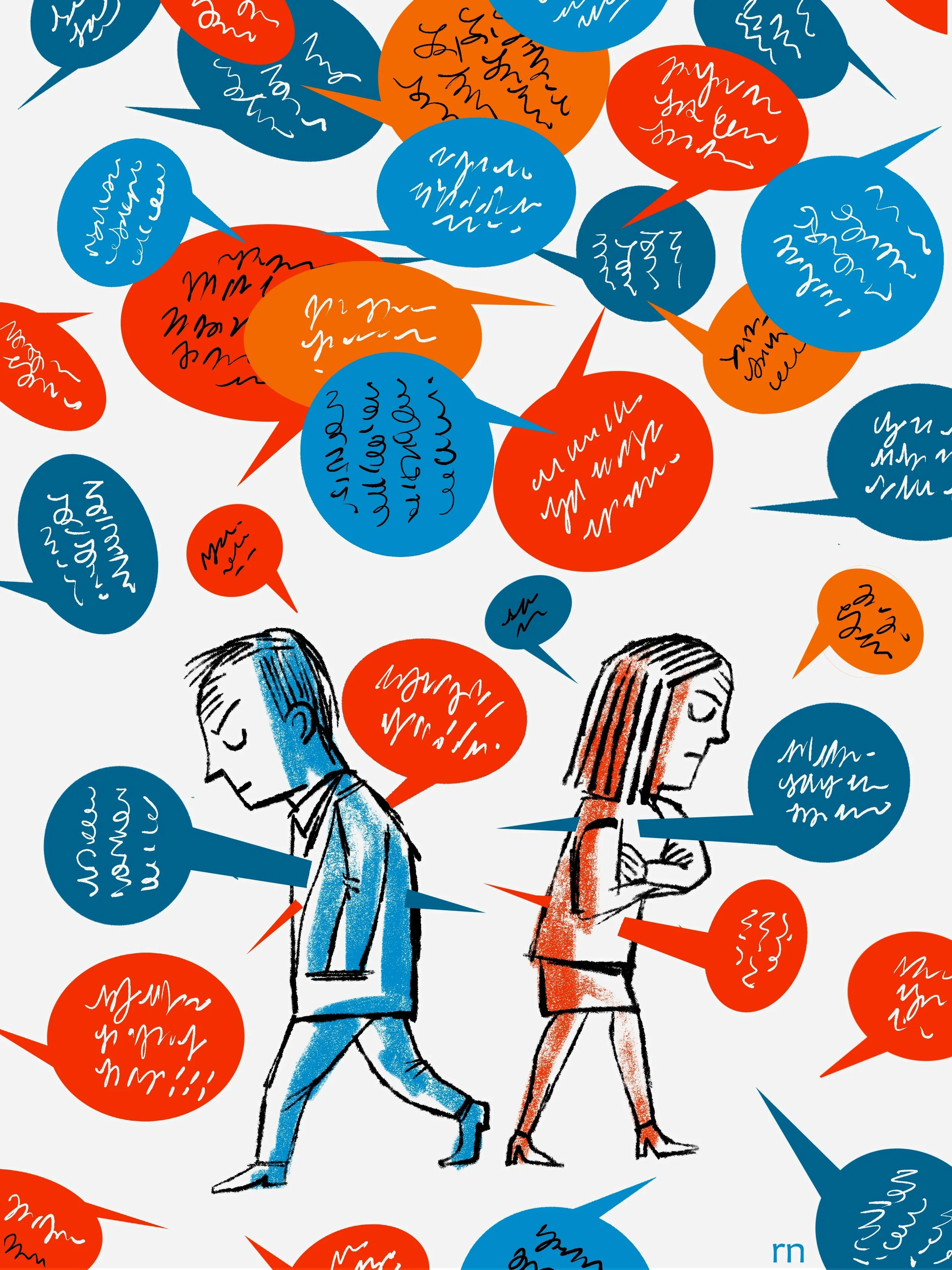  Election 2024- Unused sketch I liked enough to polish up to final. WSJ 