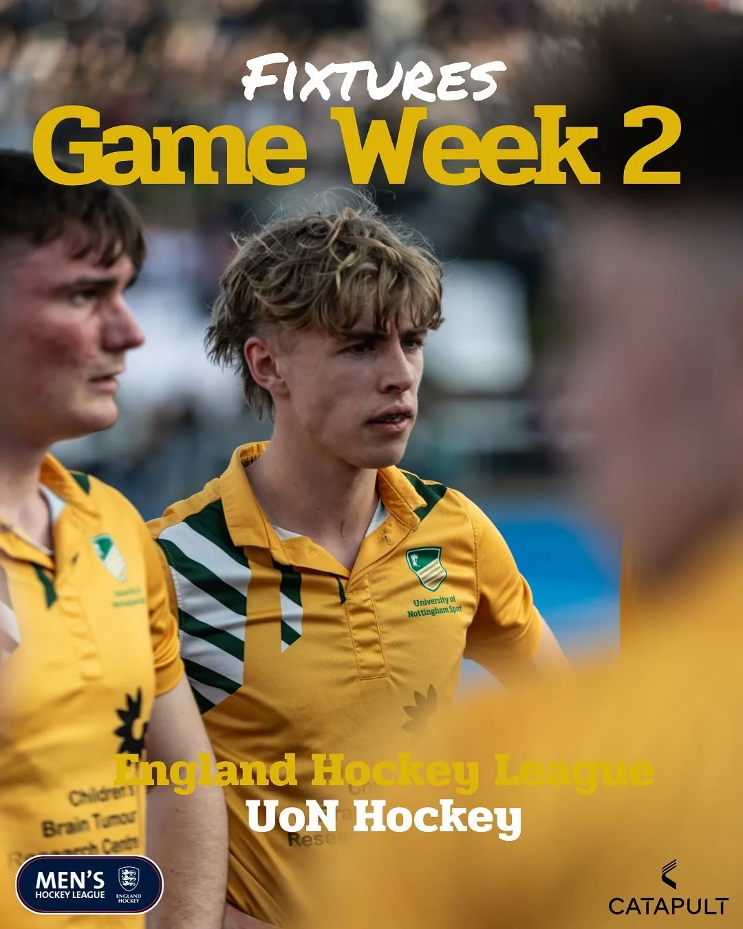 🚨Game Week 2 🚨

The 2nd week of fixtures commences for everyone. Get down to Highfields and support the home teams 💚💛

@uonsport 
@englandhockey