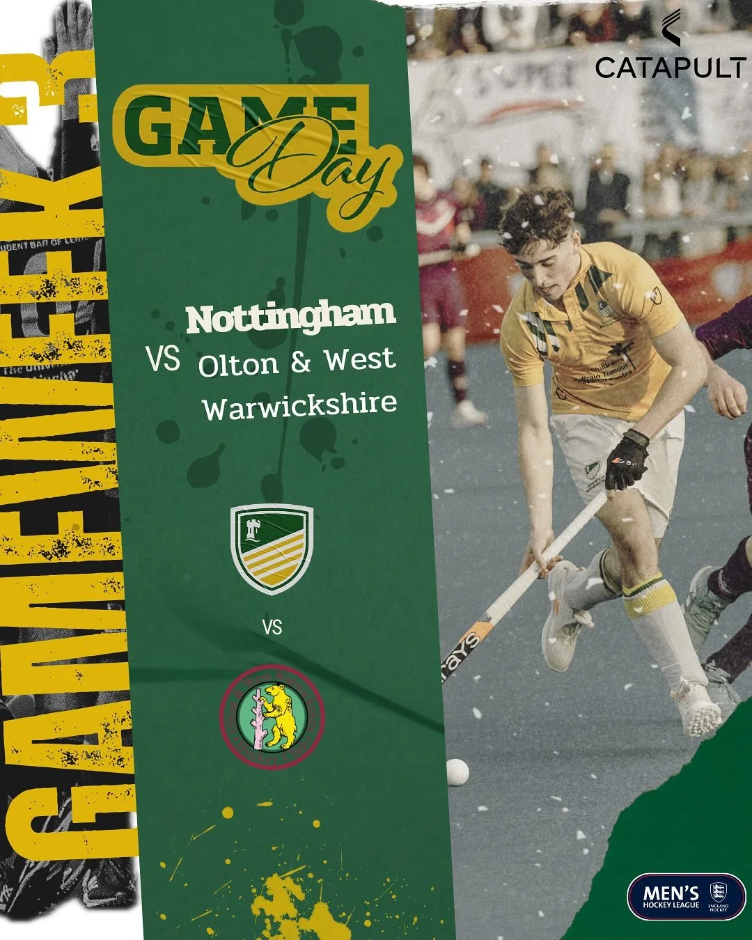 🔥Match day 3🔥 

Here is the teamsheet for the Men&rsquo;s 1s return to Highfields for their game against Olton &amp; West Warwickshire. The lads will be looking to walk away with a huge win today 💚💛

@uonsport 
@englandhockey