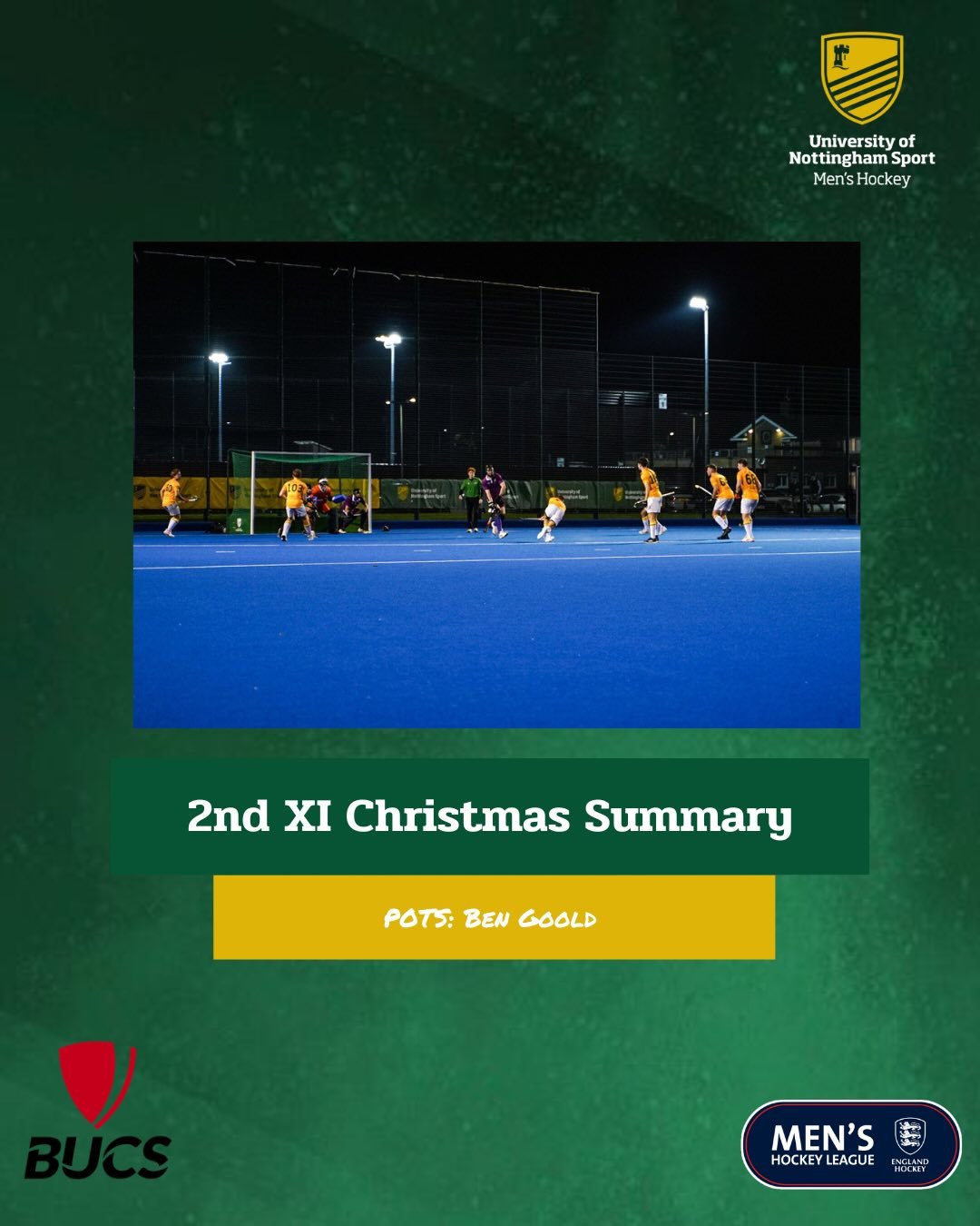 🎅Christmas Summary🎅

A strong start to the season for the Men&rsquo;s 2s! They&rsquo;ll be looking to push into the top of their leagues in the second half of the season 💚💛