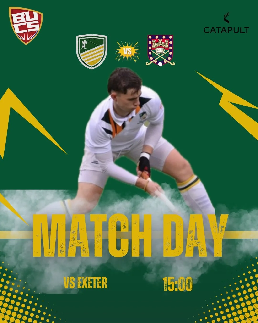 🔥BUCS MATCHDAY 🔥

Our Men&rsquo;s 1s make the long journey down to Exeter today to for a big top of the table BUCS clash. Best of luck lads 💚💛
@uonsport 
@bucssport