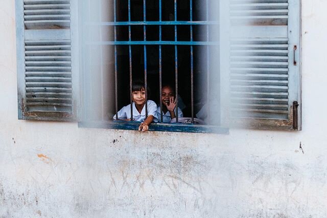 It always amazing us that even in some of the harshest environments, there is still a joy that is tangible. These young girls smiling in gratitude to be getting an education - something many can&rsquo;t afford in Cambodia. Education will allow these 