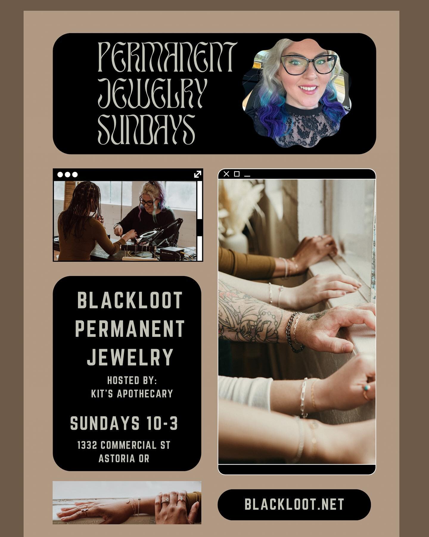 Guys, it&rsquo;s finally time! Permanent jewelry will now be available on the North Oregon Coast starting on Mother&rsquo;s Day! Every Sunday at @kits.apothecary this summer. Come see what the viral TikTok jewelry is all about. Appointments available