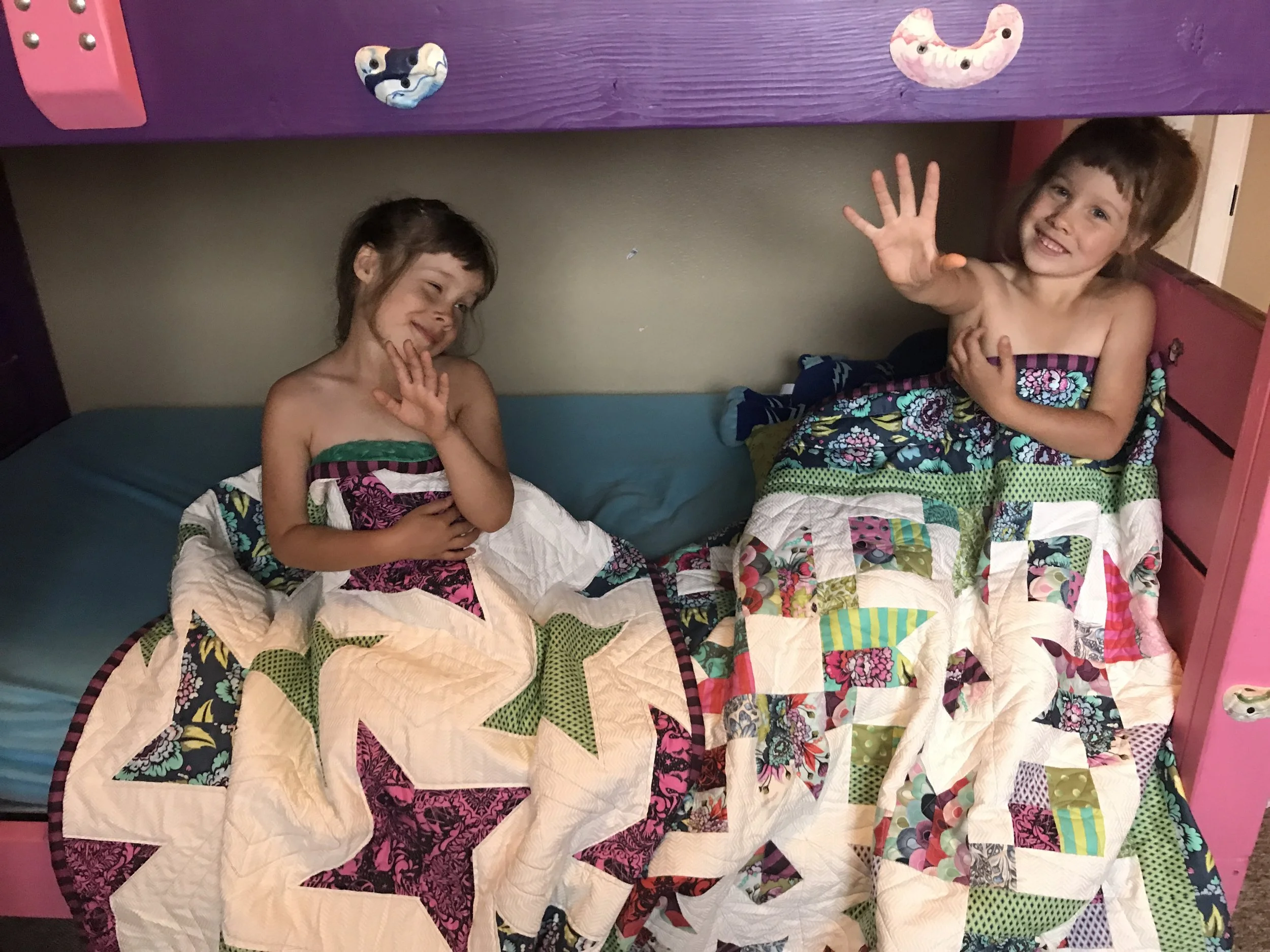 The Joy of Quilting (for my five year old twins!)