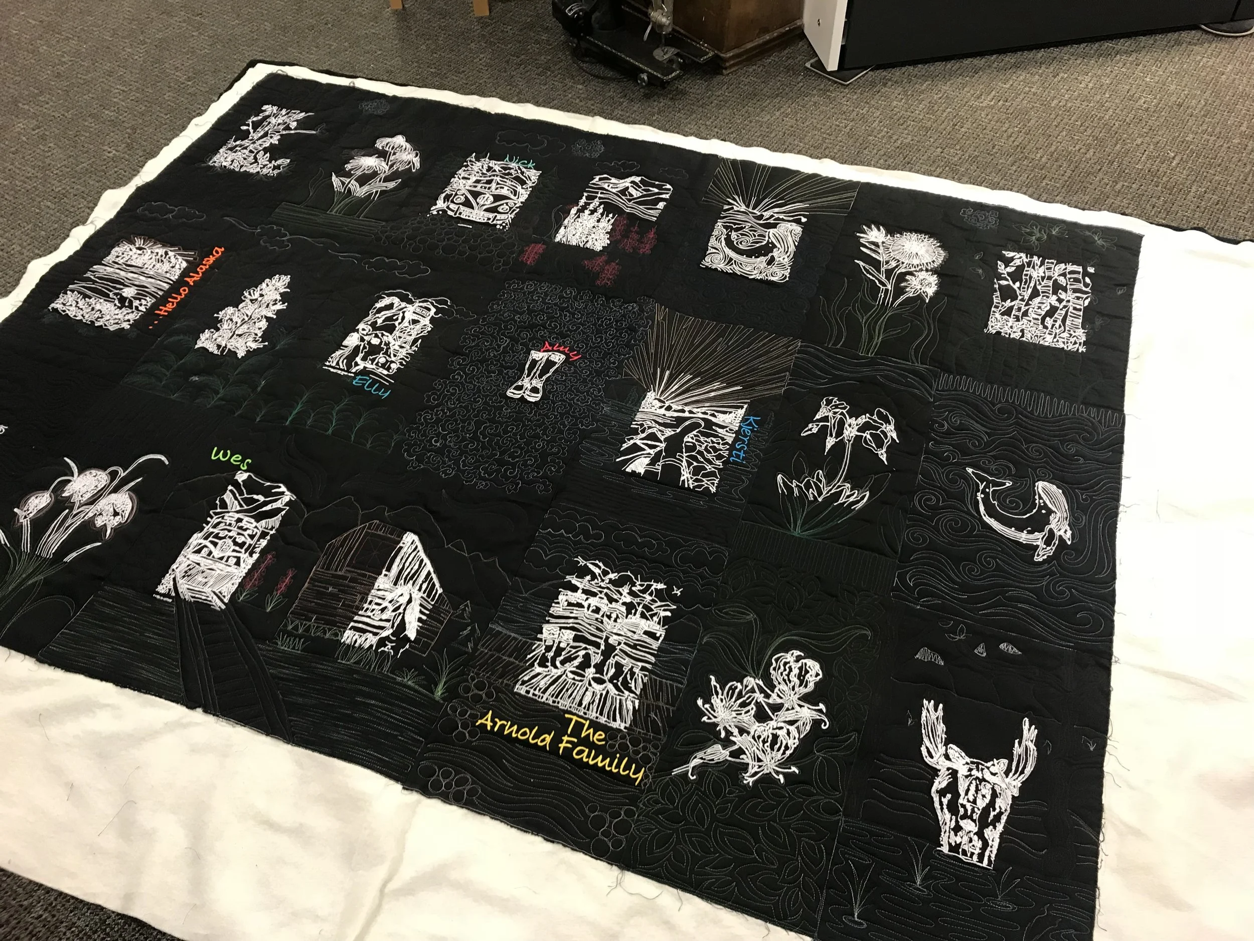 Alaskan Coloring Book Quilt