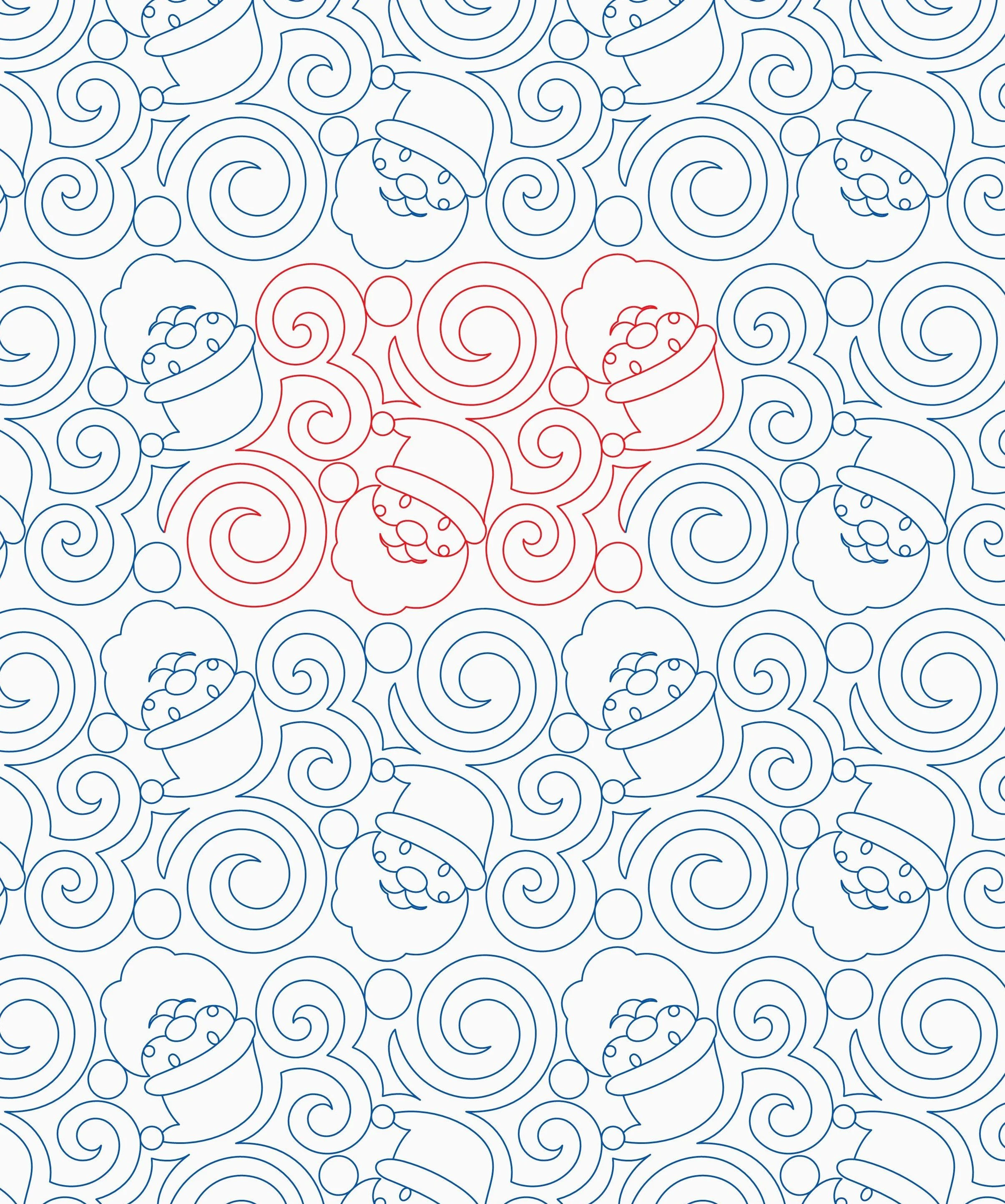 Swirly Santa