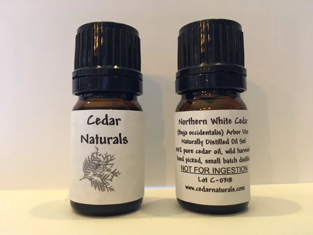 Northern White Cedar Essential Oil Drip Top Bottle 5ml