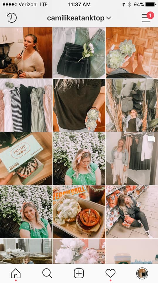 Using presets/consistent editing and feed planning
