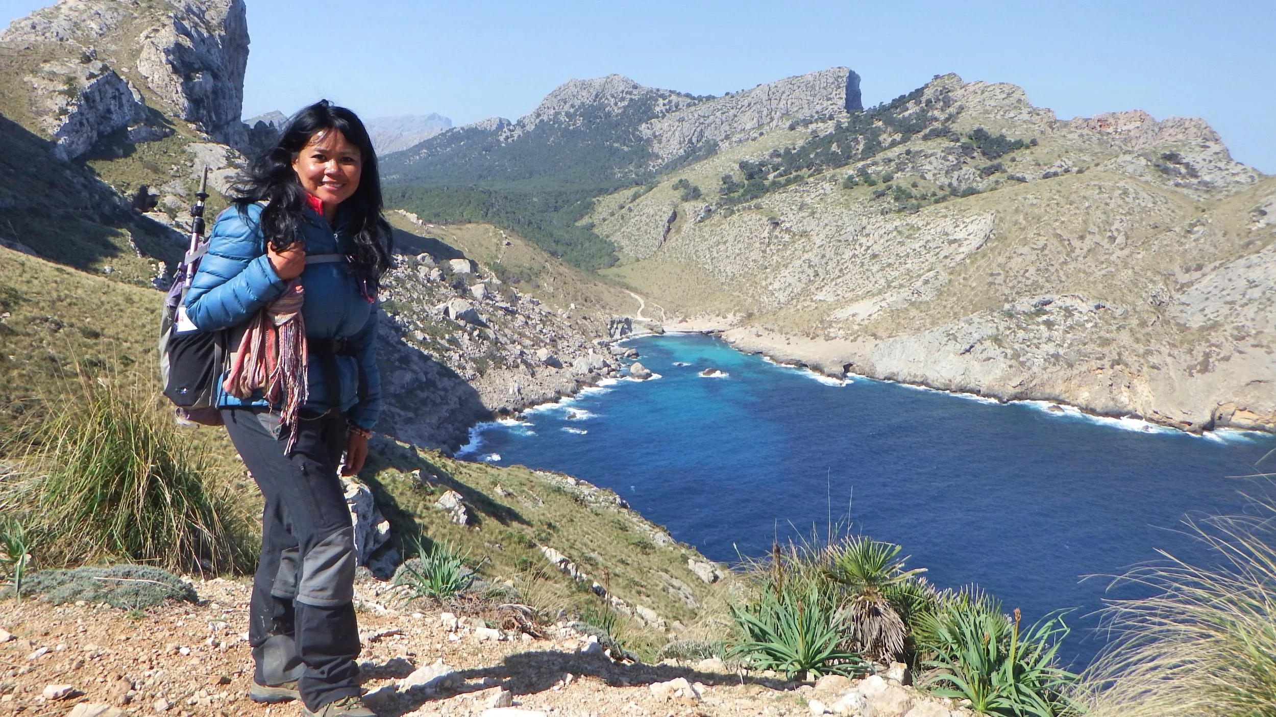 Coastal hiking in Mallorca, Spain.