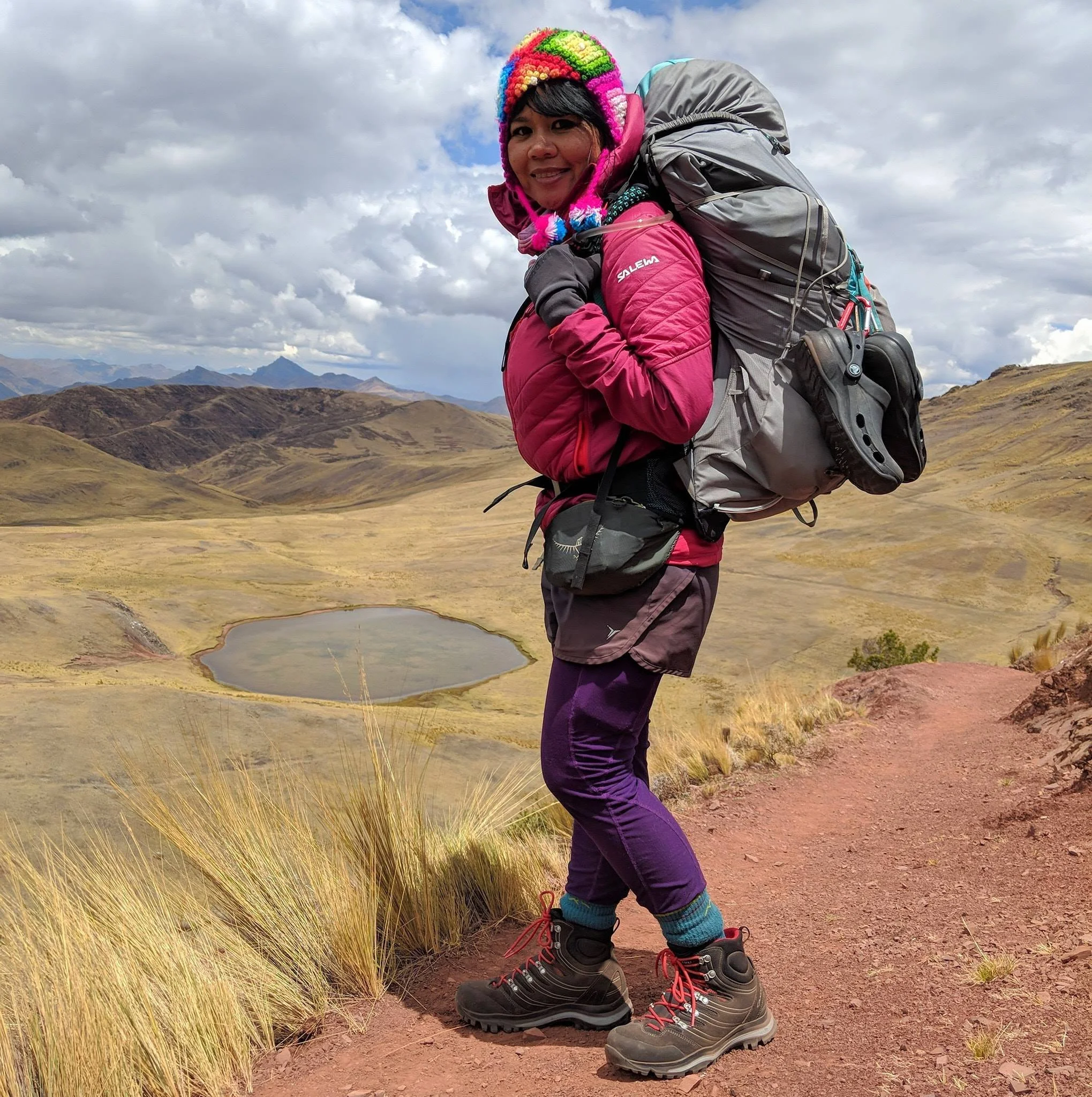 I’m finally home in the Andes mountains.