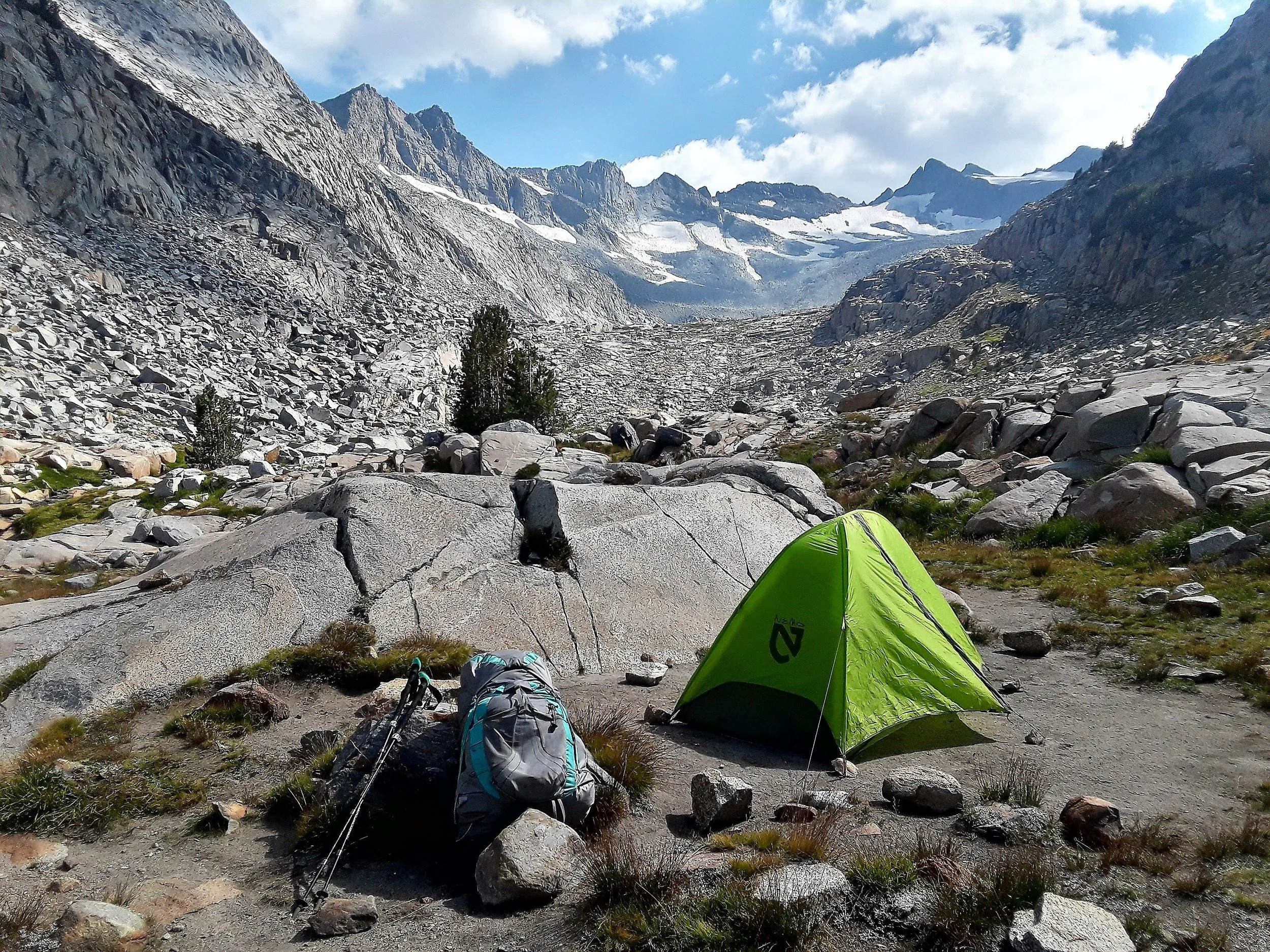 At the base of the Lyell Canyon you’ll find one of my favorite campsites .