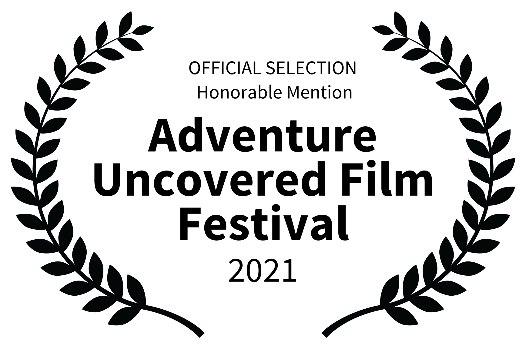 OFFICIAL SELECTION                 Honorable Mention - Adventure Uncovered Film Festival - 2021.png