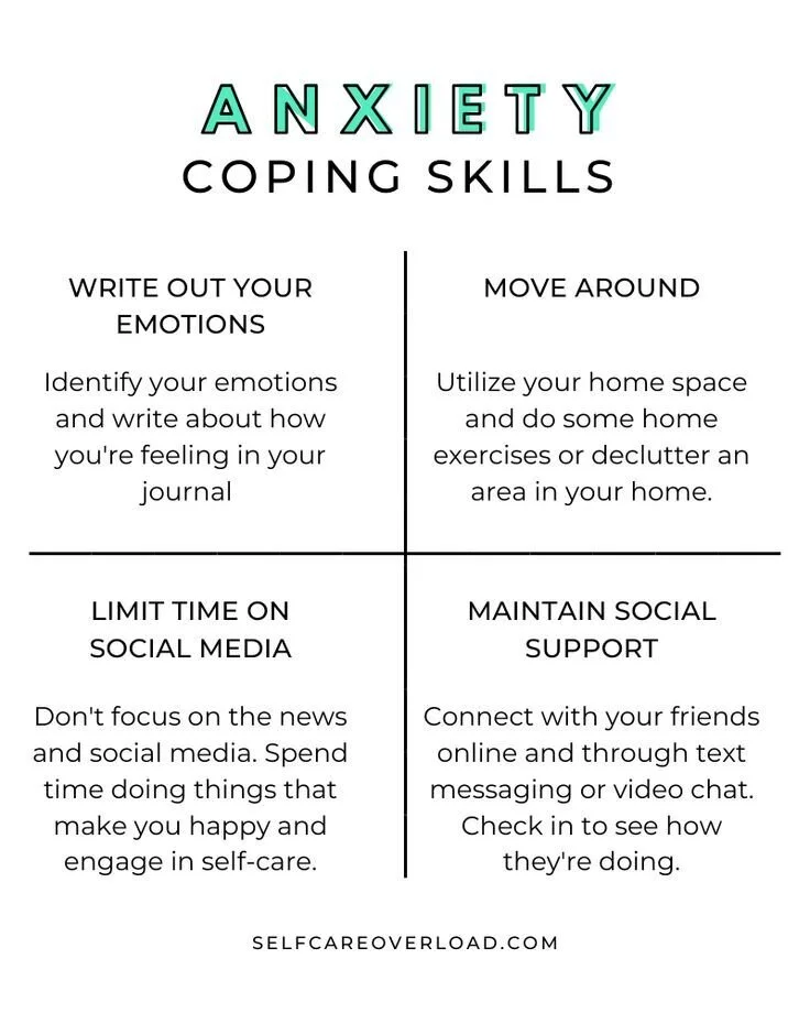 4 coping skills for anxiety