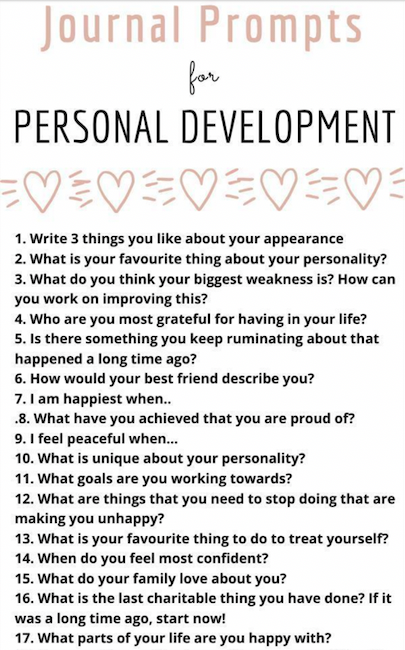 Journal Prompts for Personal Development