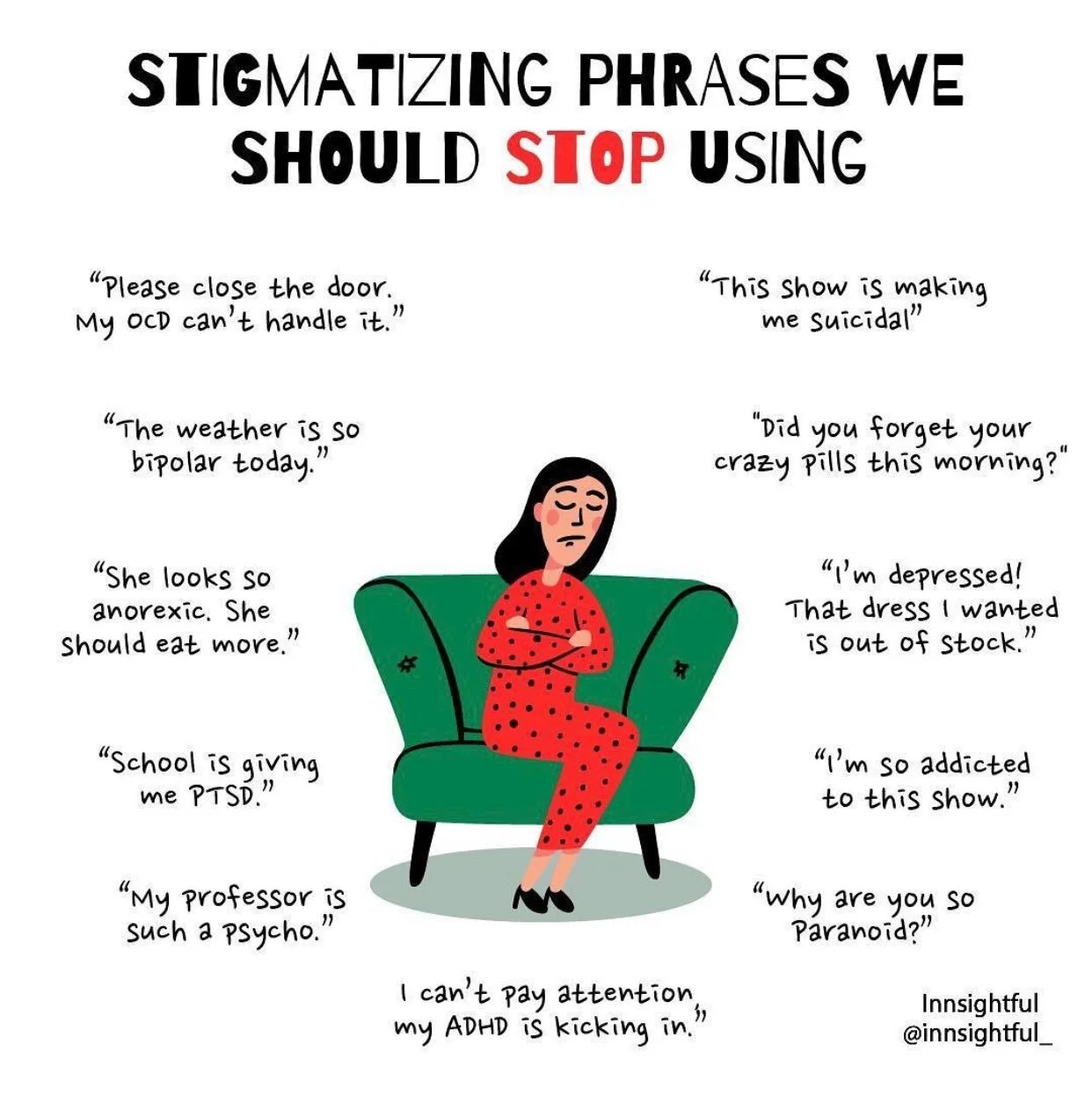Stigmatizing Phrases We Should Stop Using