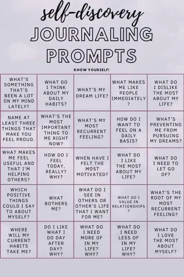 Self Discovery Journal Prompts