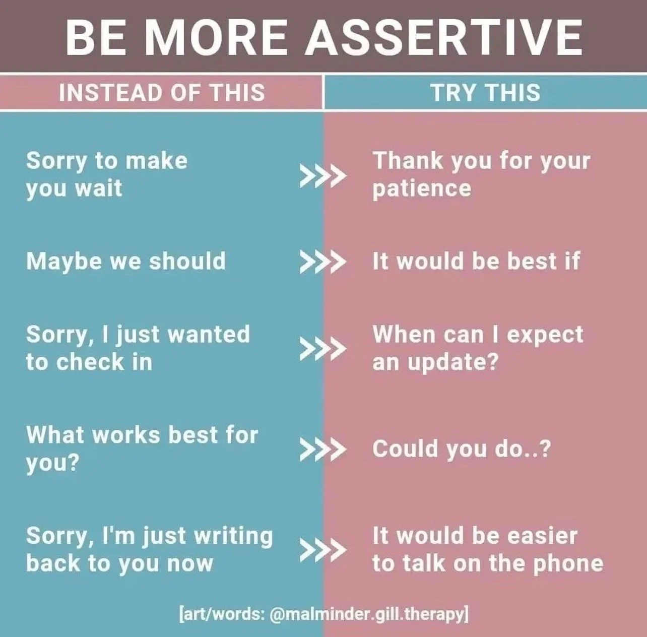 Be More Assertive
