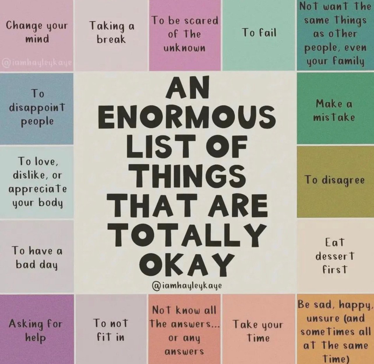 An Enormous List Of Things That Are Totally Okay