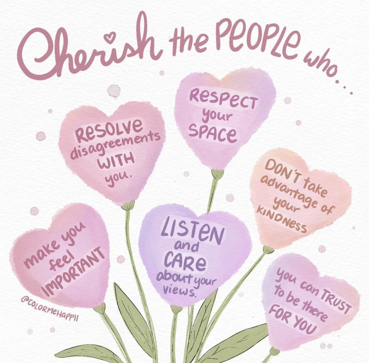 Cherish The People Who...