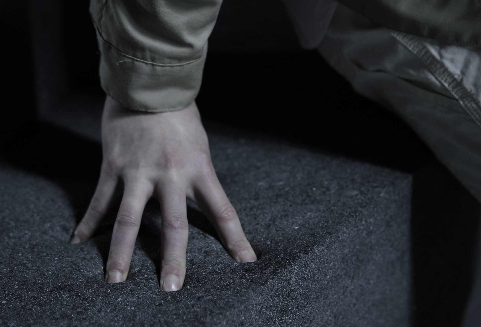 The research process of strengthening a soft material was indeed very interesting. It challenged the natural principles, and the admiration for strength led to the rock like texture, which enabled me to create a new element that embodies contradiction.