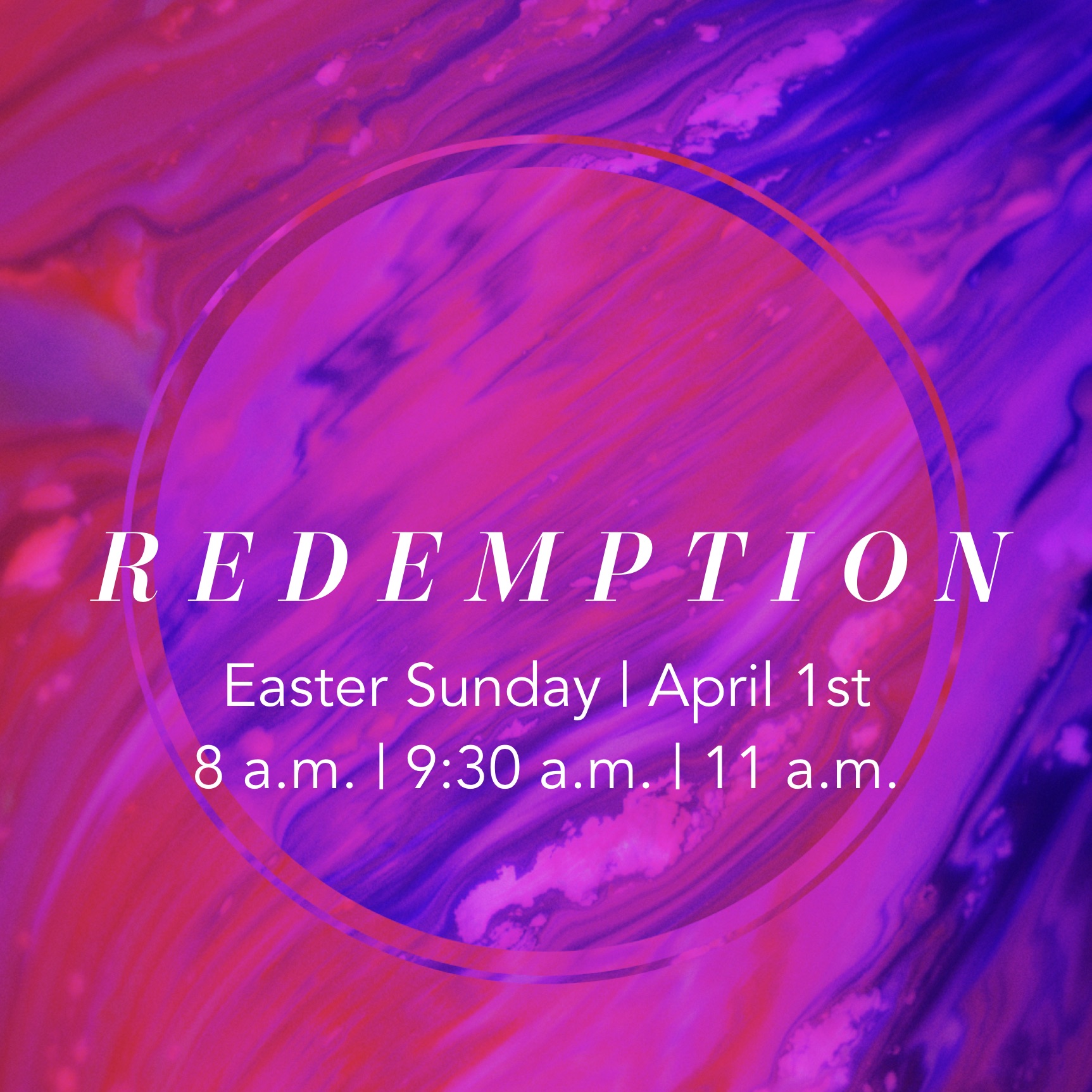 Easter 2018: Redemption