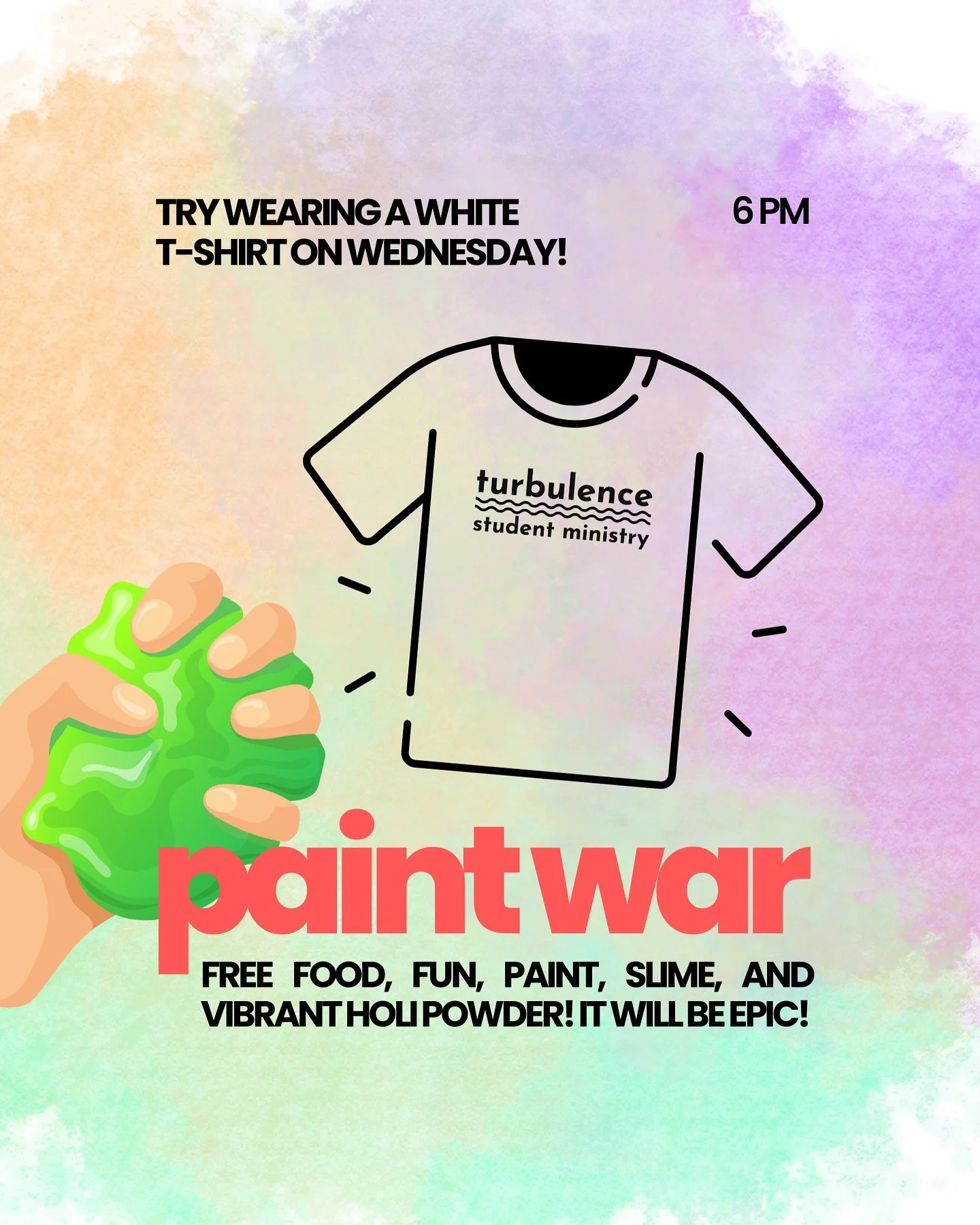 PAINT WAR! It&rsquo;s messy. It&rsquo;s colorful. It&rsquo;s TONIGHT. Don&rsquo;t miss it!